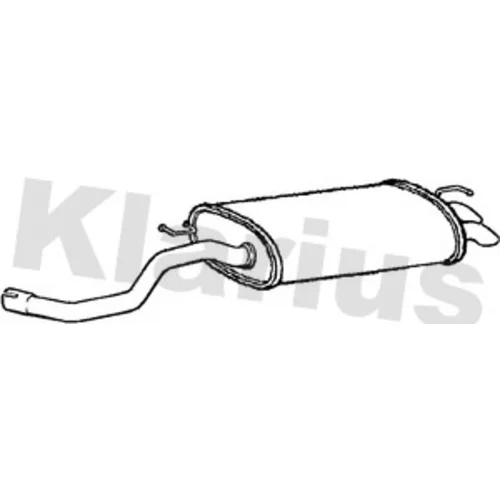 Koncový tlmič výfuku KLARIUS 220906