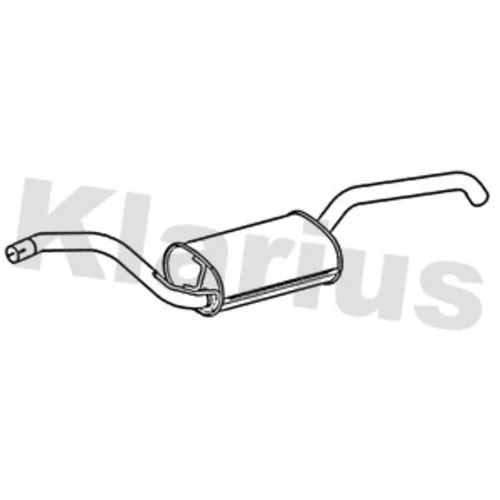 Stredný tlmič výfuku KLARIUS 221773
