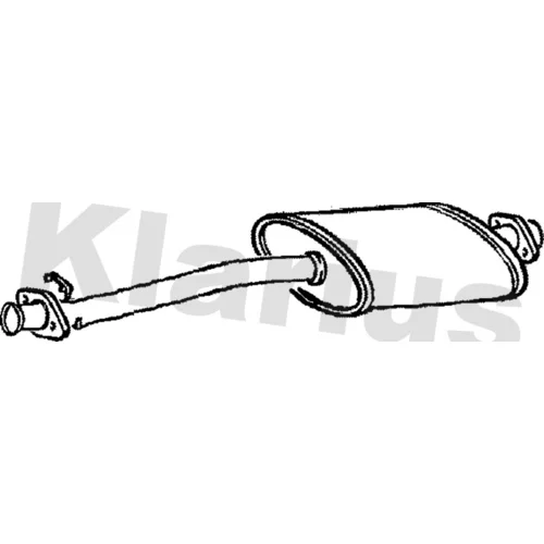 Stredný tlmič výfuku KLARIUS 230587