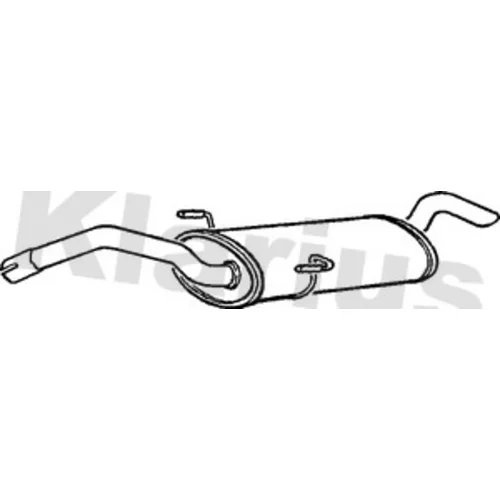 Koncový tlmič výfuku KLARIUS 230599