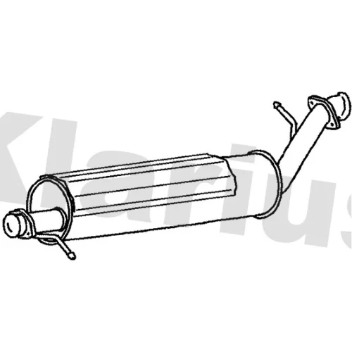 Stredný tlmič výfuku KLARIUS 230692