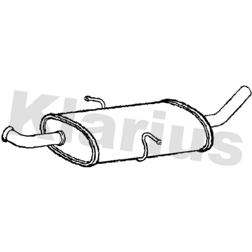 Stredný tlmič výfuku KLARIUS 231088