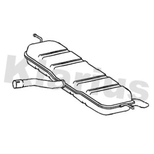 Koncový tlmič výfuku KLARIUS 231798