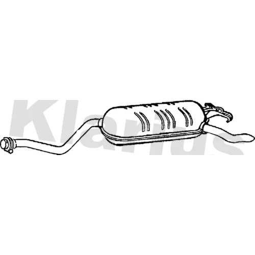 Koncový tlmič výfuku KLARIUS 240185