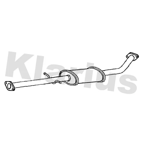 Stredný tlmič výfuku KLARIUS 241061