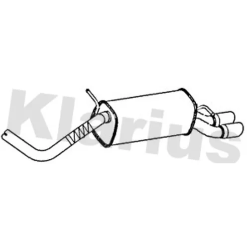 Koncový tlmič výfuku 241077 /KLARIUS/