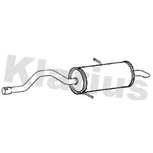 Koncový tlmič výfuku KLARIUS 241250