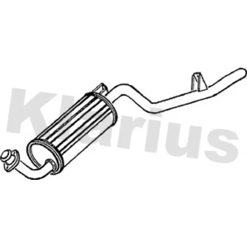 Koncový tlmič výfuku KLARIUS 250049