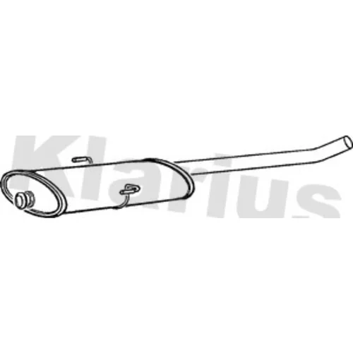 Stredný tlmič výfuku KLARIUS 250393