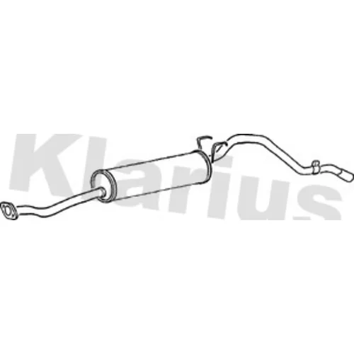 Koncový tlmič výfuku KLARIUS 260333