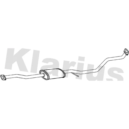 Stredný tlmič výfuku KLARIUS 260936