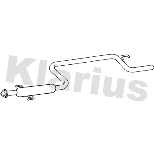 Stredný tlmič výfuku KLARIUS 261154