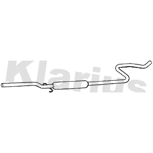 Stredný tlmič výfuku KLARIUS 270163