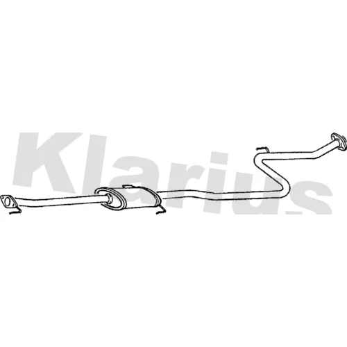 Stredný tlmič výfuku KLARIUS 270195