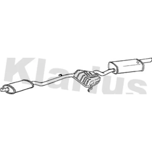 Koncový tlmič výfuku KLARIUS 270391