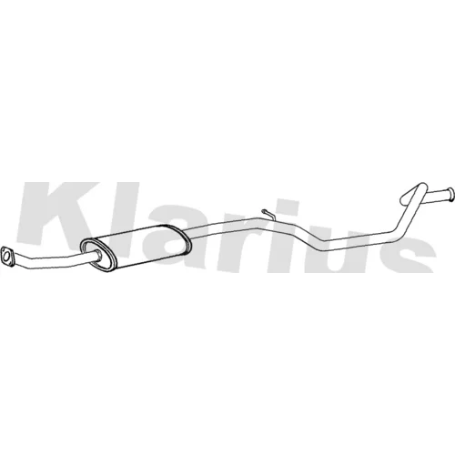 Stredný tlmič výfuku KLARIUS 270642