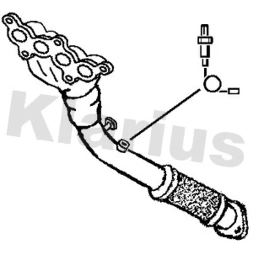 Výfukové potrubie KLARIUS 301394