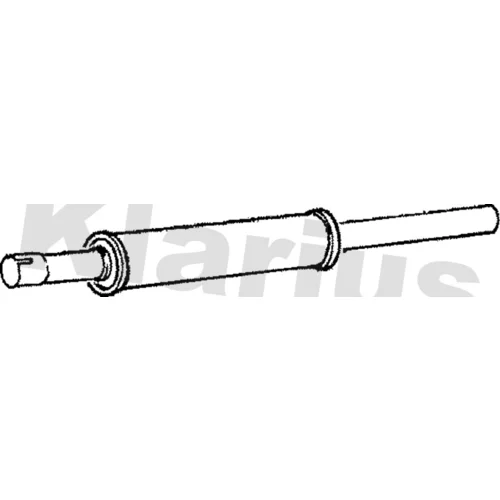 Stredný tlmič výfuku KLARIUS 210470