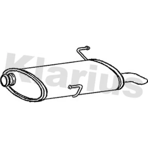 Koncový tlmič výfuku KLARIUS 210838