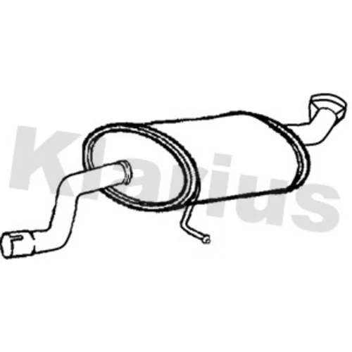 Koncový tlmič výfuku KLARIUS 211237