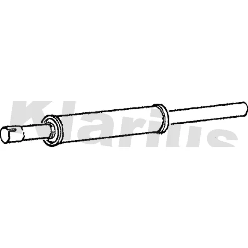Stredný tlmič výfuku KLARIUS 220351