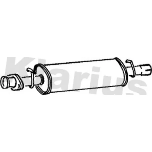 Stredný tlmič výfuku KLARIUS 220486
