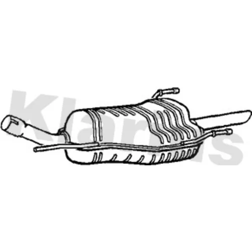 Koncový tlmič výfuku KLARIUS 220803