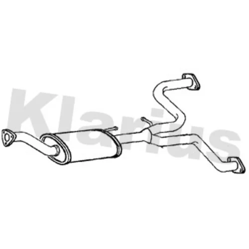 Stredný tlmič výfuku KLARIUS 221825