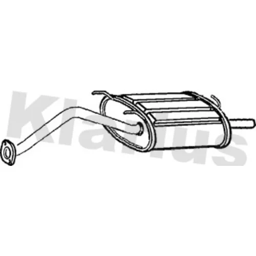 Koncový tlmič výfuku KLARIUS 230538