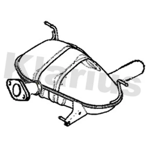 Koncový tlmič výfuku KLARIUS 231183