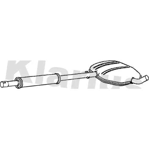 Stredný tlmič výfuku KLARIUS 240532