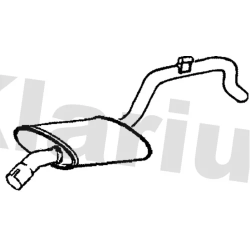 Stredný tlmič výfuku KLARIUS 241159