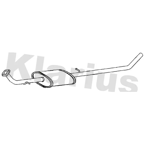 Stredný tlmič výfuku KLARIUS 241170