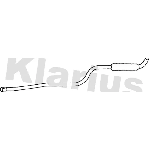 Stredný tlmič výfuku KLARIUS 250155