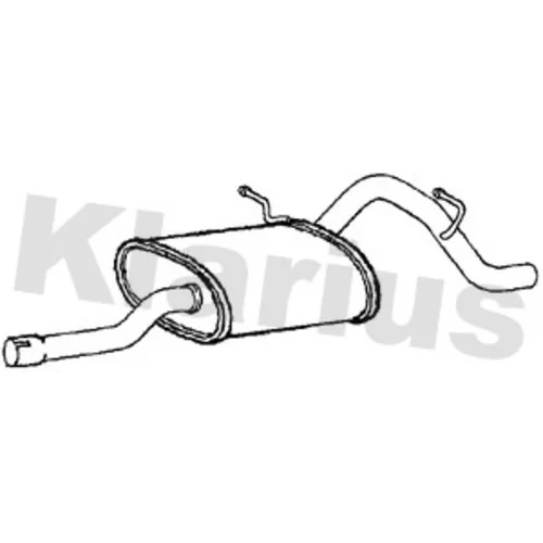 Koncový tlmič výfuku KLARIUS 250618