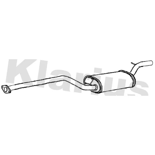Stredný tlmič výfuku KLARIUS 250938