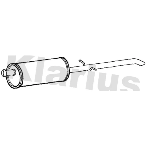 Koncový tlmič výfuku KLARIUS 250947