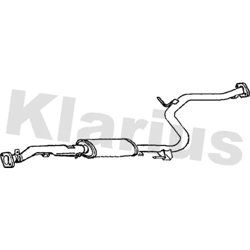 Stredný tlmič výfuku KLARIUS 260635