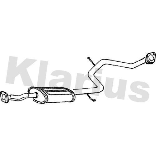 Stredný tlmič výfuku KLARIUS 260743