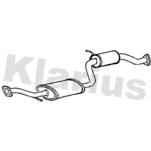 Stredný tlmič výfuku KLARIUS 260882