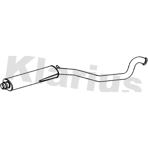 Stredný tlmič výfuku KLARIUS 261043