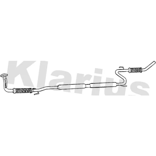 Predný tlmič výfuku KLARIUS 270200