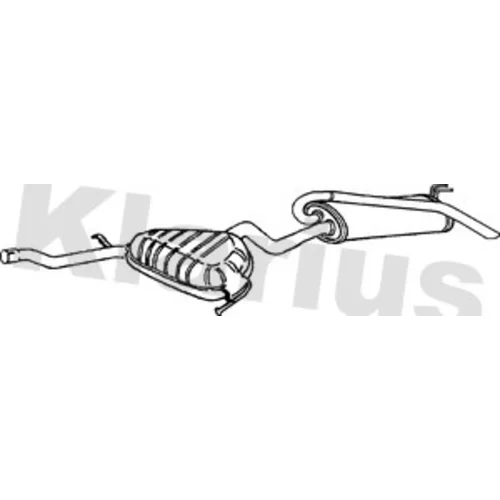 Koncový tlmič výfuku KLARIUS 270534