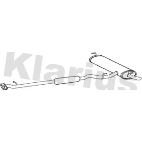 Koncový tlmič výfuku KLARIUS 270766