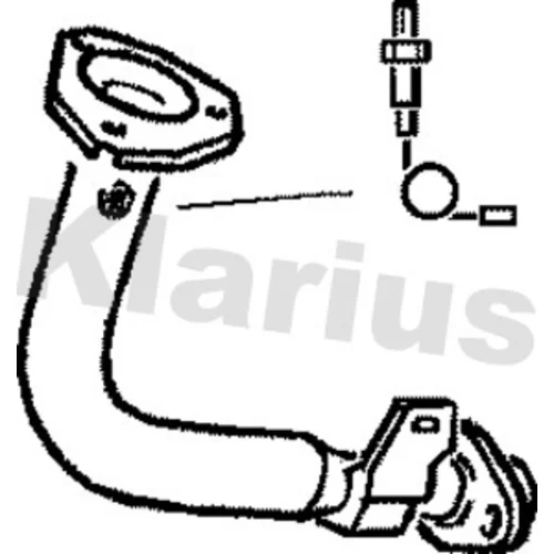 Výfukové potrubie KLARIUS 301289