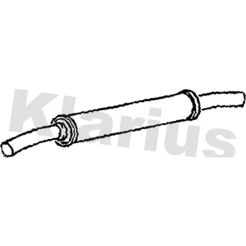 Stredný tlmič výfuku KLARIUS 210634