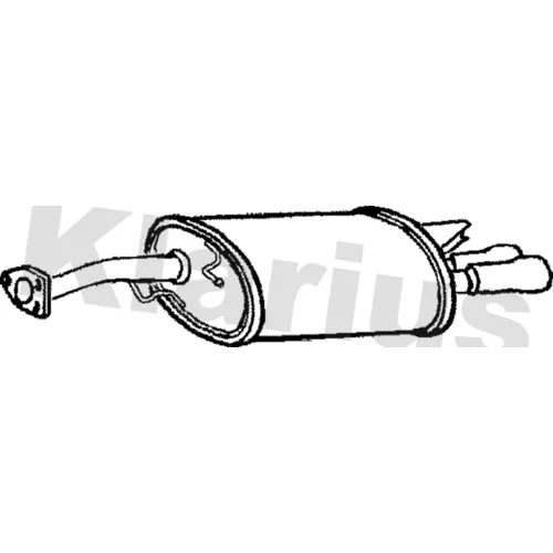 Koncový tlmič výfuku KLARIUS 220568