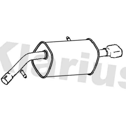 Koncový tlmič výfuku KLARIUS 221702