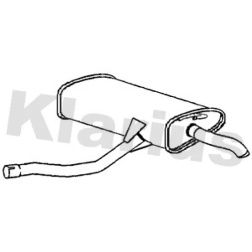 Koncový tlmič výfuku KLARIUS 221805