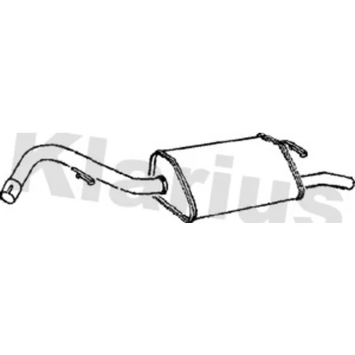 Koncový tlmič výfuku KLARIUS 230521